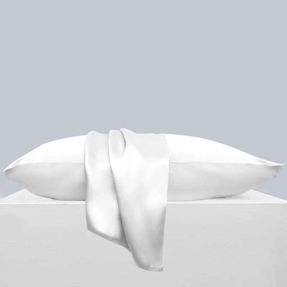 NEW The Golden Arch 100% Silk 22 Momme Pillowcase Ivory, Size F - Picture 9 of 15